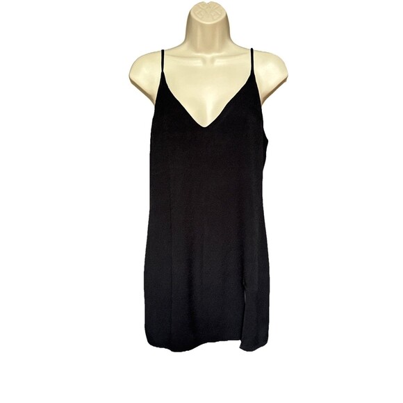 Reformation Marlowe Size Medium Black Mini Dress With Slit $198 - Picture 2 of 11